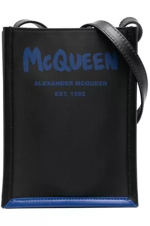 Alexander McQueen Bolso de hombro con logo estampado