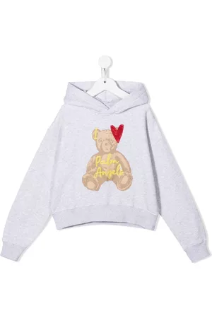 Palm Angels Sudadera con capucha y logo bordado