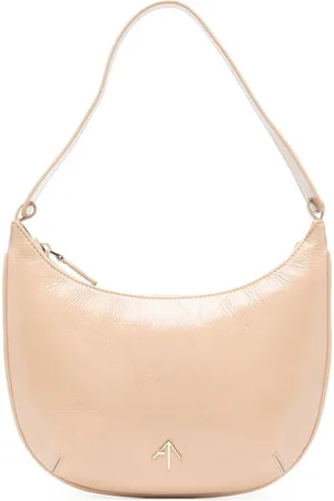 MANU Bolso de charol con placa del logo