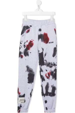 Msgm Pantalones de chándal con efecto de pintura