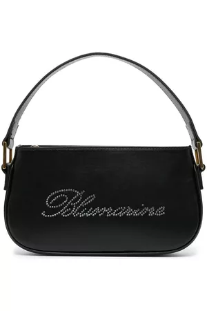 BLUMARINE Bolso de hombro con logo de strass