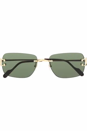 Cartier Gafas de sol con montura rectangular