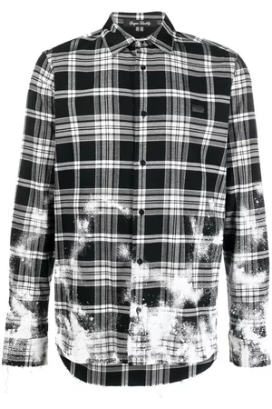Philipp Plein Camisa Gothic Plein a cuadros