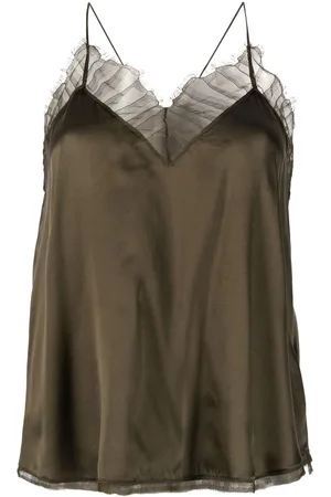 IRO Top sin mangas con cuello en V