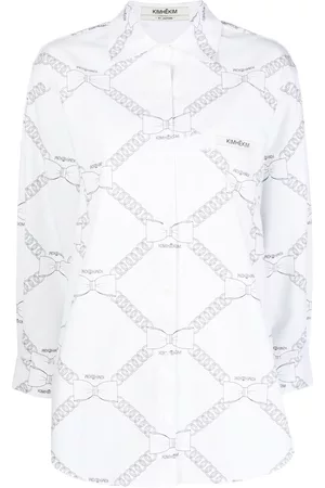 KIMHEKIM Camisa con eslabones estampados