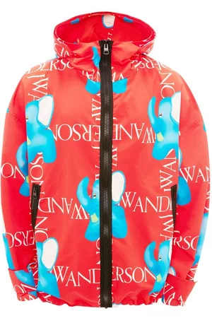 J.W.Anderson Chaqueta con capucha y logo estampado