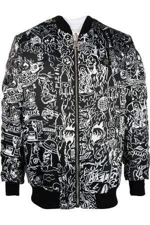 Philipp Plein Chaqueta bomber con calavera estampada
