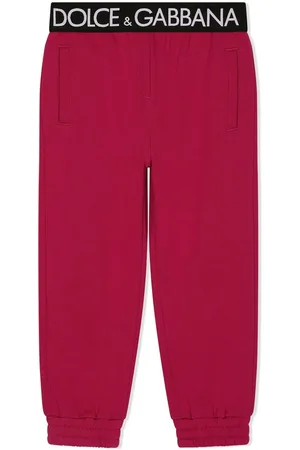 Dolce & Gabbana Pantalones de chándal con logo en la cinturilla