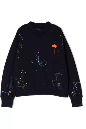 Palm Angels Sudadera con salpicadura de pintura
