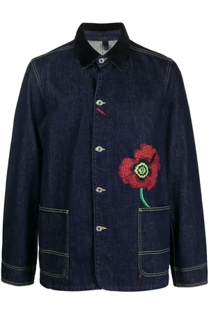 Kenzo Chaqueta vaquera con detalles bordados
