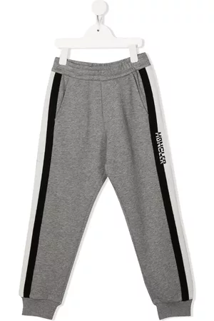 Moncler Pantalones de chándal con logo en intarsia