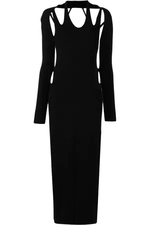 DION LEE Vestido midi con detalle de abertura