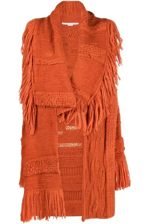 Stella McCartney Cárdigan asimétrico con flecos
