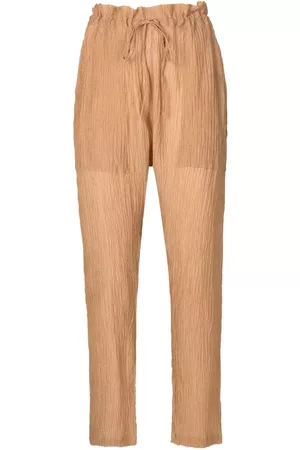 AMIR SLAMA Pantalones con efecto arrugado