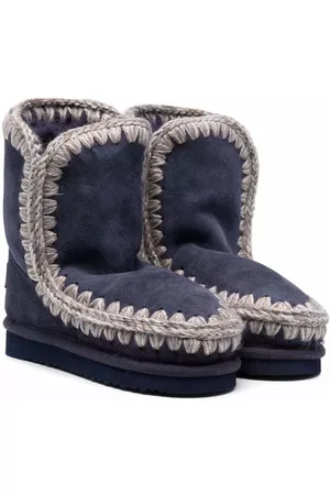 Mou Botines con costura en contraste