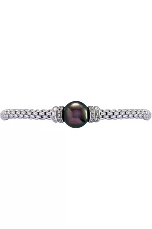 FOPE Pulsera Flexible en oro blanco de 18kt con diamantes y perlas