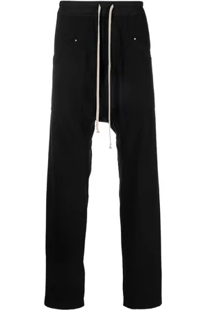 Rick Owens Pantalones con cordones y tiro caído