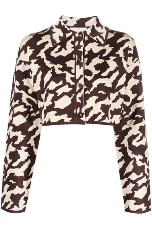Nanushka Chaqueta corta con animal print