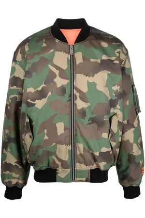 Heron Preston Chaqueta bomber con motivo militar