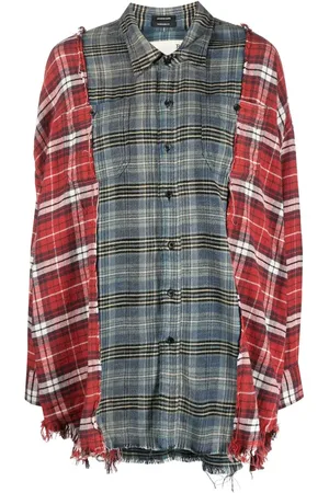 R13 Camisa con cuadros estampados