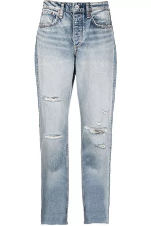 RAG&BONE Vaqueros capri con efecto envejecido