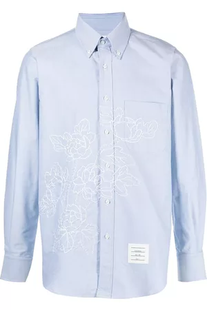 Thom Browne Camisa con bordado floral