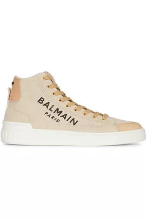 Balmain Zapatillas altas con logo estampado