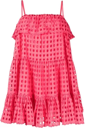 Solid Vestido The Nyla con ojales