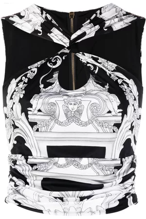 VERSACE Top corto Silver Baroque
