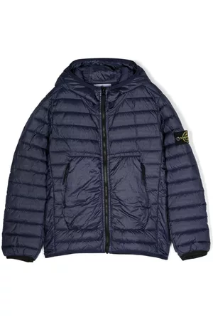 Stone Island Plumífero con parche en la manga