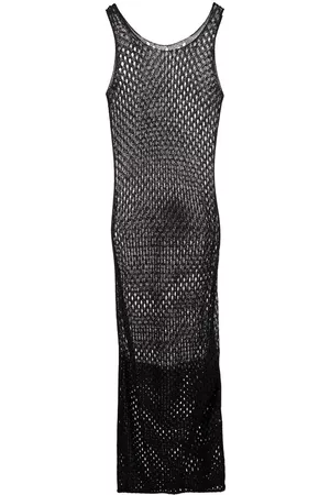 DION LEE Vestido de fiesta metalizado