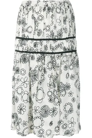 Comme des Garçons Falda con estampado floral