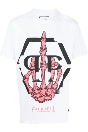 Philipp Plein Camiseta Skeleton con logo y cuello redondo