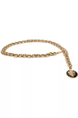 Gucci Cinturón de cadena con charm del logo 1990