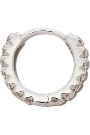 Maria Tash Pendiente clicker Eternity en oro blanco de 18kt