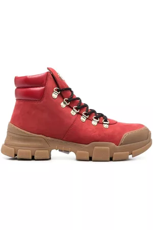 Moschino Botas de montaña con placa del logo