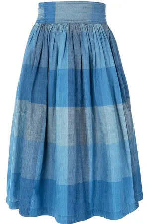 Issey Miyake Falda a cuadros con lazo