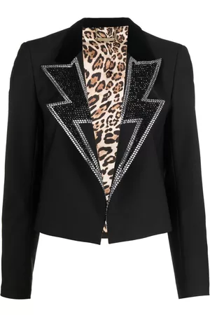 Philipp Plein Blazer corto en strass