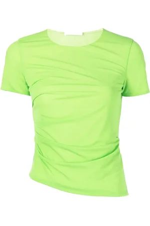 Helmut Lang Camiseta con diseño fruncido