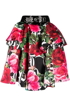 Philipp Plein Falda Blossom con motivo floral
