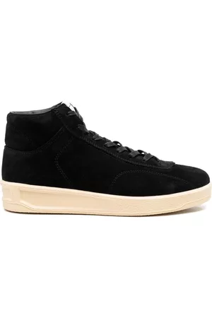 Jil Sander Zapatillas altas con logo en relieve