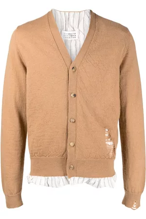 Maison Margiela Cárdigan con efecto envejecido