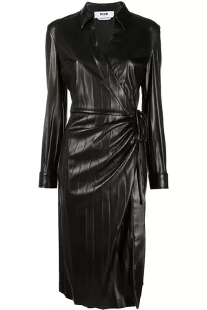 Msgm Vestido con diseño cruzado