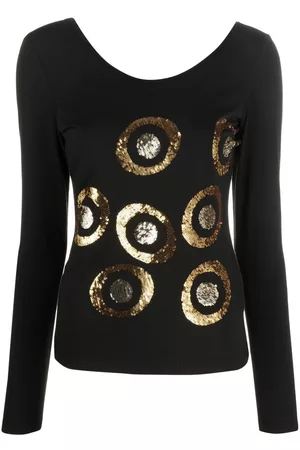 VERSACE Top con lentejuelas 2000