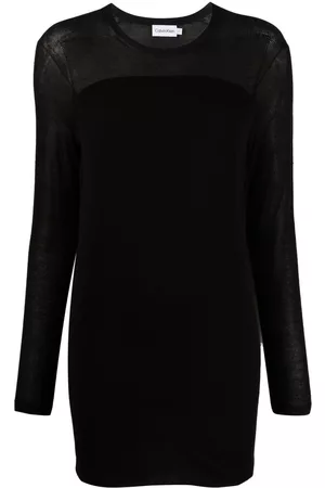 Calvin Klein Vestido estilo jersey de manga larga