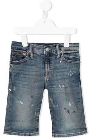 Ralph Lauren Pantalones vaqueros cortos con motivo de pintura