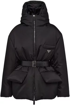 Prada Plumífero de Re-Nylon con capucha