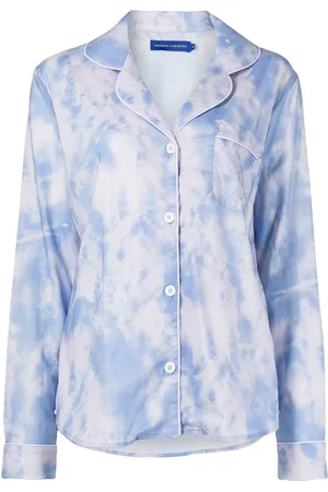 Desmond & Dempsey Pijama con motivo tie-dye