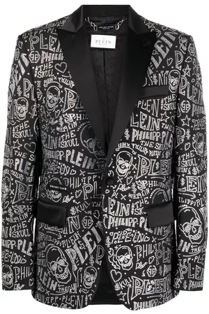 Philipp Plein Blazer con aplique del logo