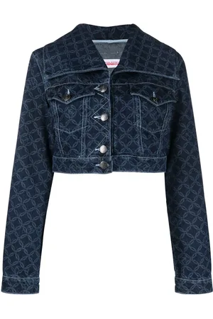 Charles Jeffrey Loverboy Chaqueta vaquera corta con monograma